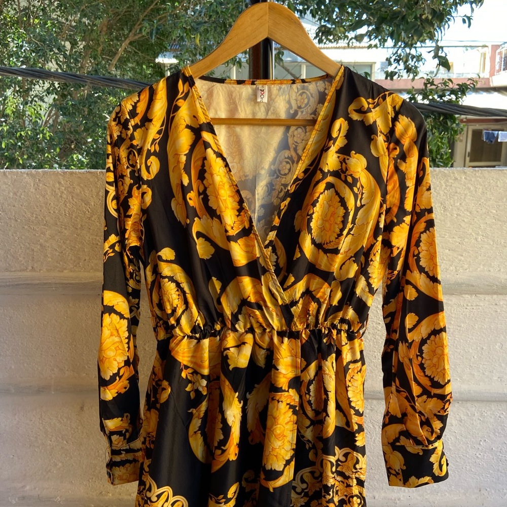 OC OrderPlus Wrap Long Dress. Size - M - Picture 3 of 9